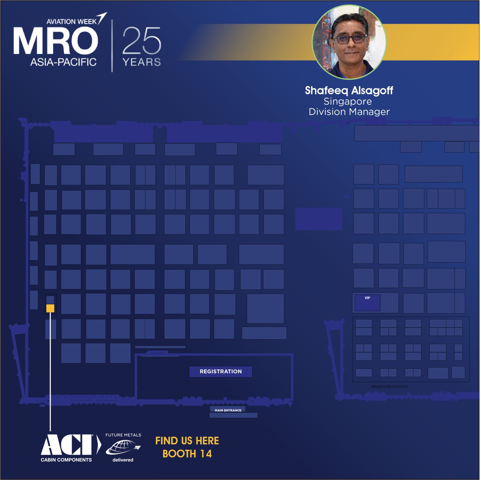 future metals Future Metals event map highlights Booth 14; supplier of 6061-T651 aircraft grade aluminum alloy for aerospace compliance.